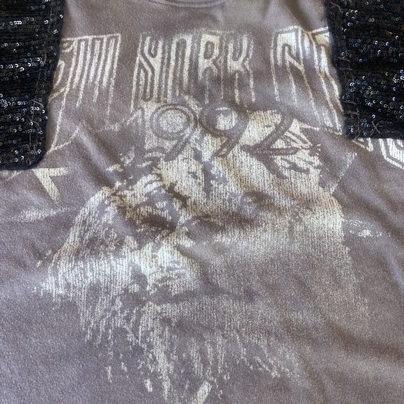 Free People T-shirt with sequin sleeves - Picture 3 of 5